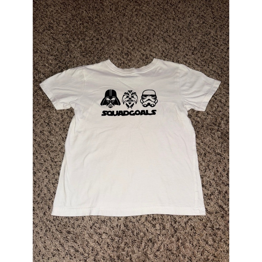 Children Place Boys White "Squadgoals" short sleeve tee size‎ 10/12